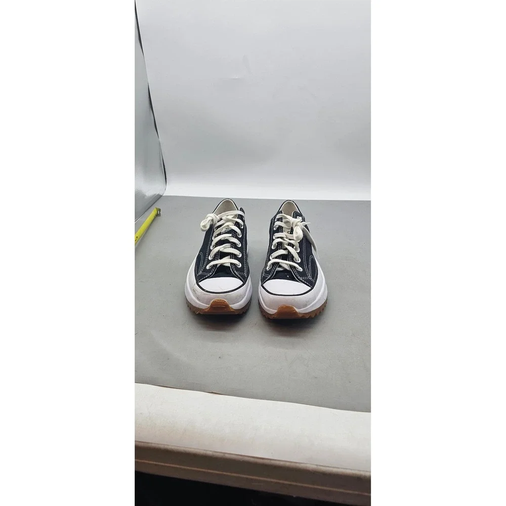 Converse Run Star Hike Low Top Black White Platform Sneakers  Mens 6 Wos 7.5